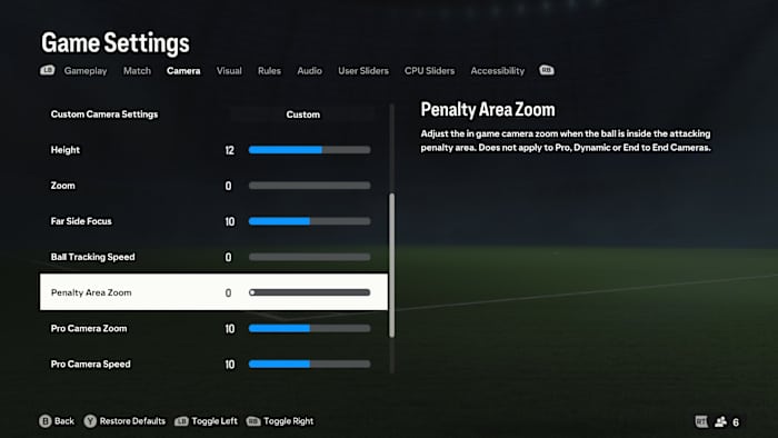 New EA FC 24 Camera Settings